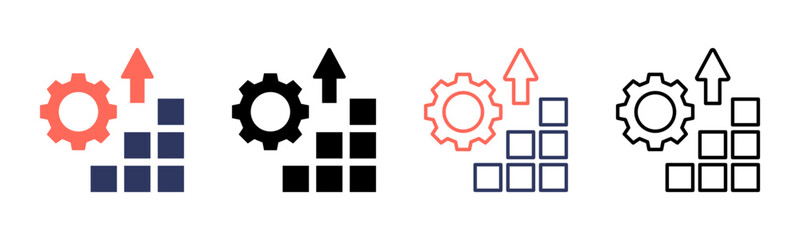 Improvement icon sheet multiple style collection