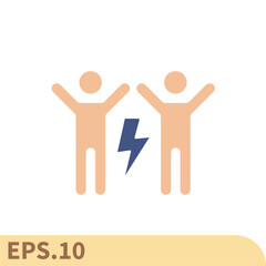 conflict icons  symbol vector elements for infographic web