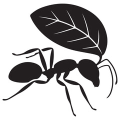 black ant vector. eps 10