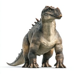 Fototapeta premium Powerful Prehistoric Dinosaur Detailed 3D Render of a Massive Cretaceous Reptile Isolated on White Background
