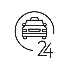 taxi service icon element