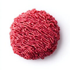 Fresh Ground Beef Raw Minced Meat Top View Culinary Ingredient Red Meat Food
