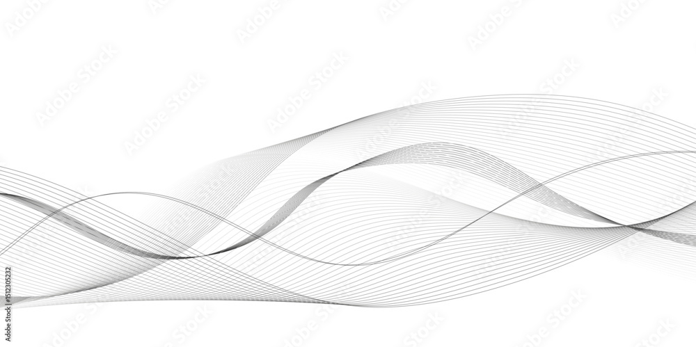 Poster abstract wavy curve lines background. abstract frequency sound wave lines and technology curve lines
