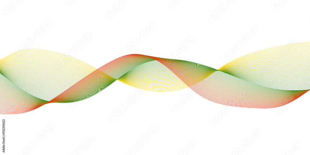 Poster abstract colorful glowing wave curved lines background. abstract frequency sound wave lines and tech