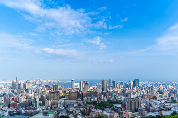 Cityscapes of Kobe city in winter Skyline, office building and downtown of Kobe Bay, Japan, Kobe has been an important port city.