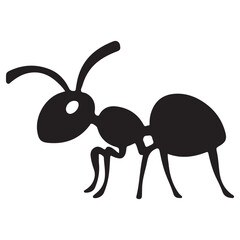 ant on white background. illustration eps 10