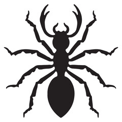 ant on white background. illustration eps 10