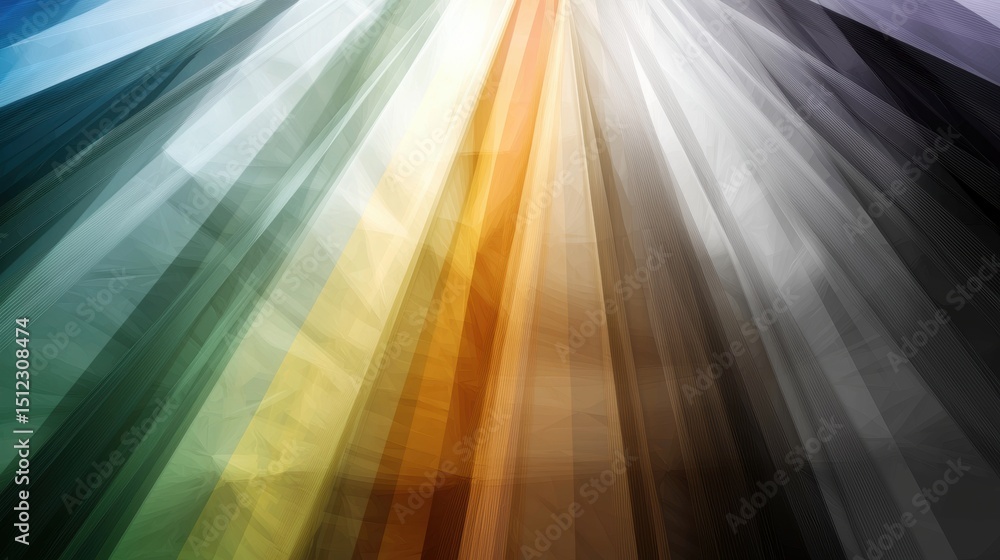 Poster a vibrant abstract composition featuring a multitude of overlapping lines in various colors and shad