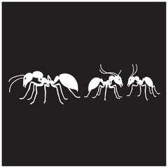 collection of ants icon. vector illustration EPS 10