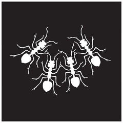 collection of ants icon. vector illustration EPS 10