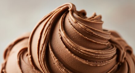 Delicious chocolate ice cream swirl for national ice cream day celebration