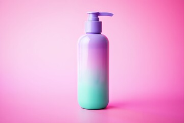 Elegant Pastel Purple and Green Lotion Bottle Pump Dispenser