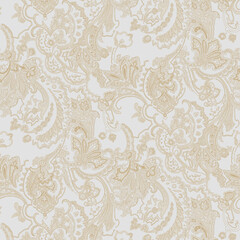 Artistic Fusion of Geometric Shapes and Floral Scrollwork Illustrations