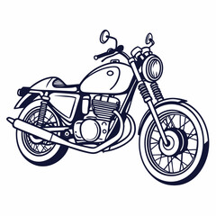 vintage motorcycle vector