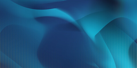 Blue Abstract Digital Background - Smooth Fluid Design