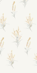 Unique Hand Illustrated Geometric Scroll and Flower Pattern Sketches