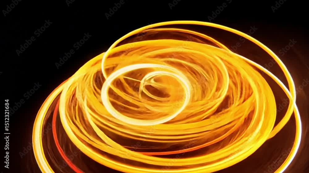 Poster vibrant abstract photography of mesmerizing swirl of light and warm colors creates dynamic pattern, 