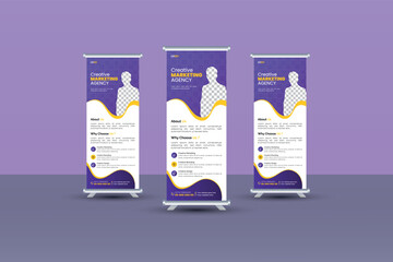 Roll up banner design template  | Business roll up banner design  