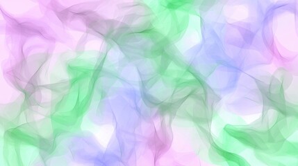 A digital art piece featuring a blend of pink, purple, green, and blue hues, creating a soft, ethereal effect.