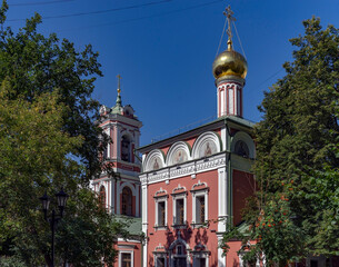 Resurrection church in Moscow, Russia. Constructed in 1629