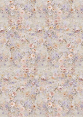 Exquisite Hand Rendered Geometric and Floral Scroll Motif Graphics