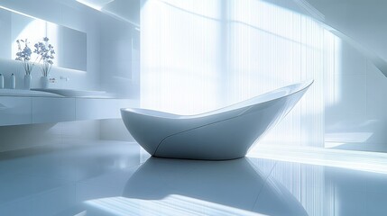 Sleek, modern bathroom with minimalist design