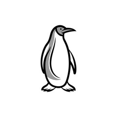 Simple Penguin Line Art