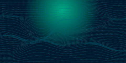 Digital technology speed connect blue green background, cyber nano information, abstract communication, innovation future tech data, internet network connection, Ai big data, line dot illustration
