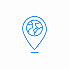 location pin icon sign vector