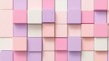 Abstract Pastel Cube Pattern Background Design
