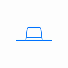 sun hat icon sign vector