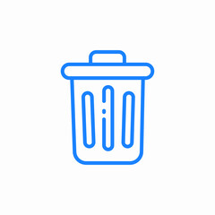trash can icon sign vector