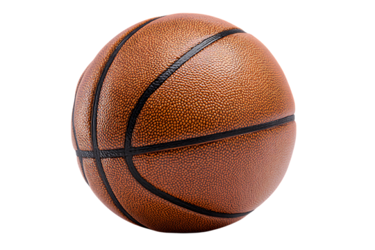 Close up of a classic basketball.