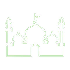 vector illustration of mosque