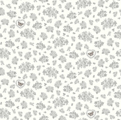 Captivating Hand Crafted Geometric Curly Floral Illustration Works