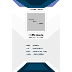 Id card template