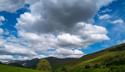 View across the fells near Glenridding, Cumbria