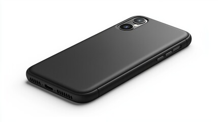 Matte Black Smartphone Case with Camera Cutout and Float Design for Protection and Style