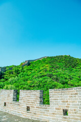 中国　万里の長城からの景色