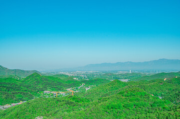 中国　万里の長城からの景色