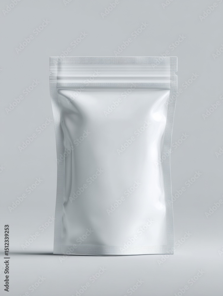 Poster frosty packaging mockup showcases modern design for plant-based frozen meals in a simple and sleek s