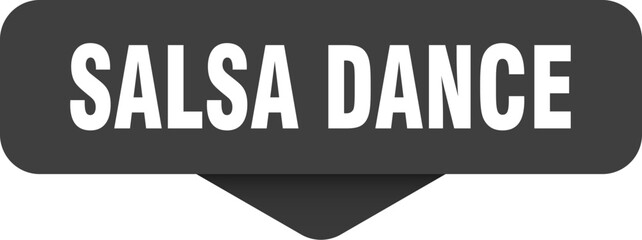 salsa dance sticker. salsa dance sign on transparent background