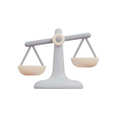 Balance scale with uneven weight