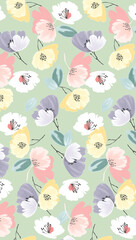 Creative Geometric Floral Scrollwork Hand Drawn Illustrations