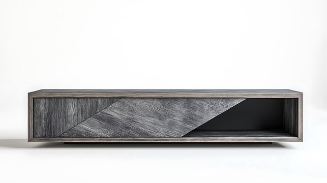 wooden box isolated on white