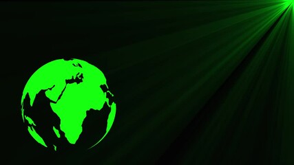 global data processing and technology concept icon animation .  TV broadcast news virtual studio set background, international news background animation. 4k - Powered by Adobe