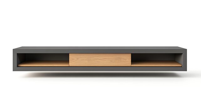 wooden box isolated on white