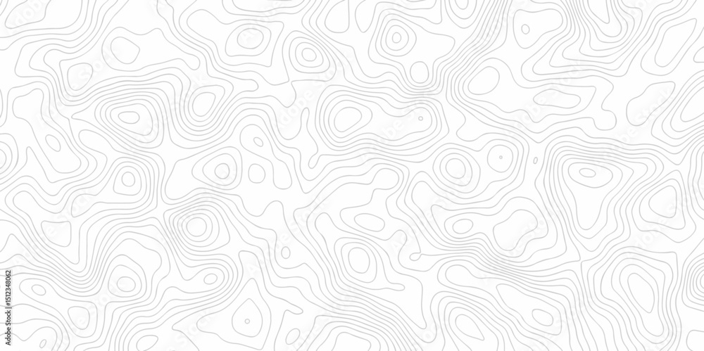 Poster minimal lines topographic contour lines grid map seamless pattern. geographic mountain relief. abstr