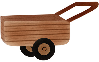 wooden cart