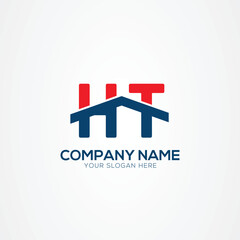 HT TH Creative Modern Letters Logo Design Element